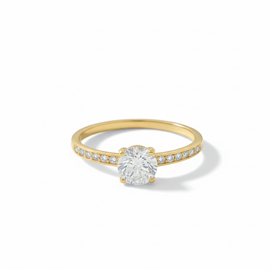 Anillo Oro 10k con piedra