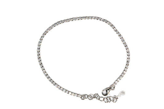 Pulso Plata con Piedra Blanca